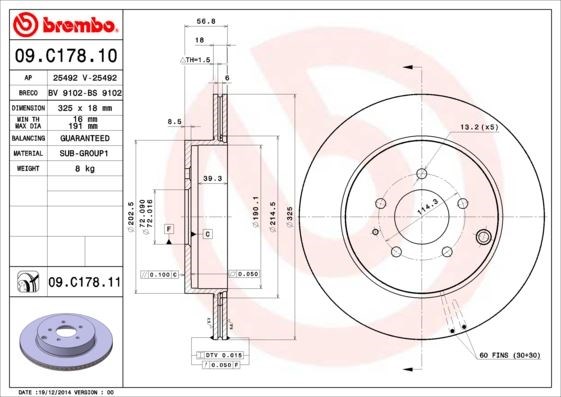 Mazda CX-7 Arka Fren Diski UV Coated BREMBO