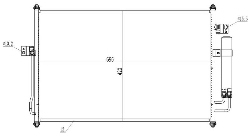 Isuzu D-Max Klima Kondanseri ORIS