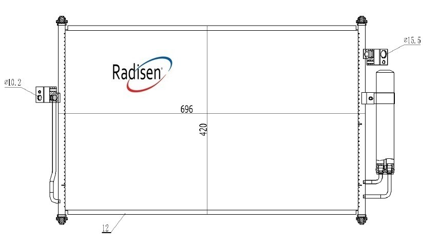 Isuzu D-Max Klima Radyatörü RADISEN