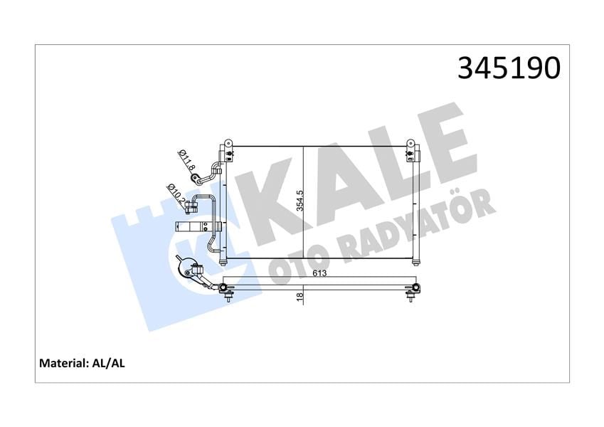 Daewoo Leganza Kondenser KALE-RADYATOR