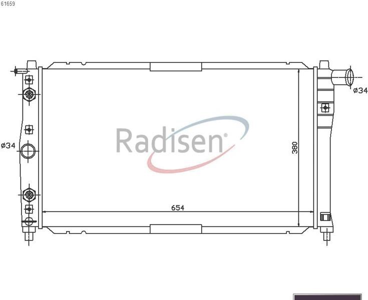 Daewoo Leganza Radyatör 1997- RADISEN