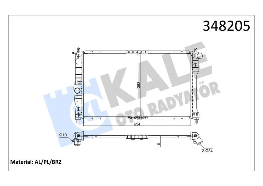 Daewoo Nubira MT Radyatör [97] KALE-RADYATOR