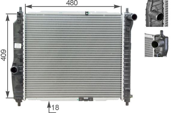 Daewoo Aveo Motor Su Radyatörü MAHLE