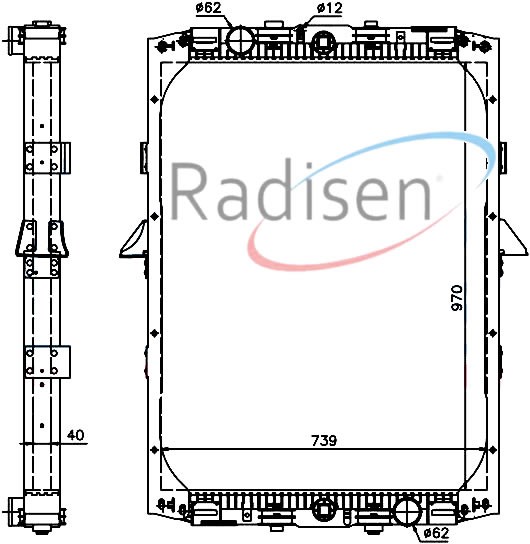 Daf Radyatör 95 310-400-WS225-268-280-295 RADISEN