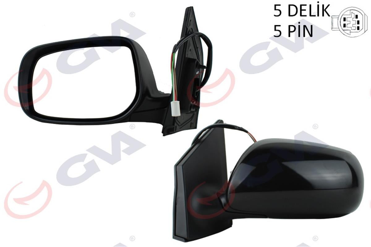 Dış Dikiz Aynası Elektrikli Astarlı Isıtmalı Sol Corolla 08-10 Vm-6263Nehpl