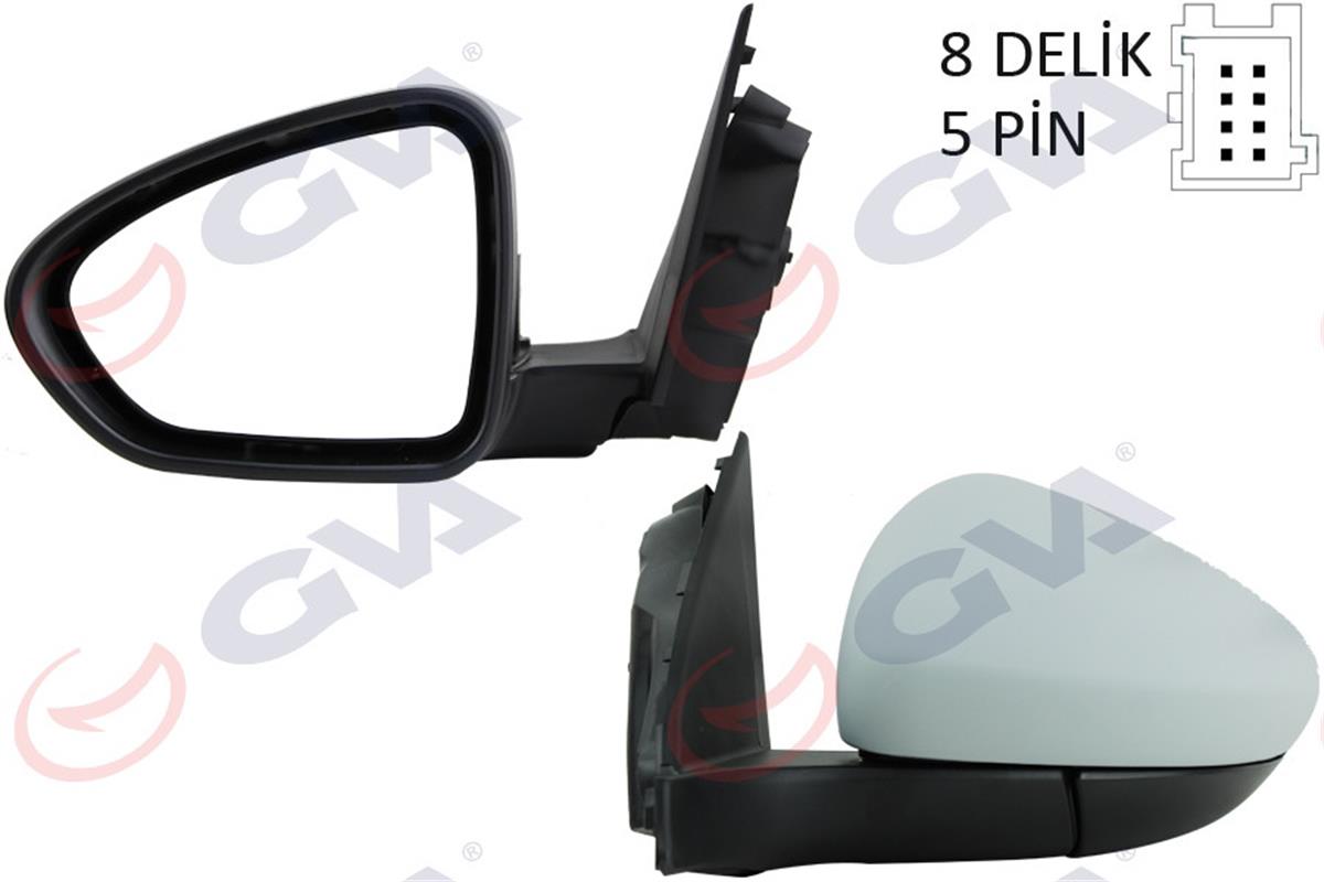 Fiat Egea Sol Dış Dikiz Aynası Elektrikli Isıtmalı Astarli Gva 735646195-735656599