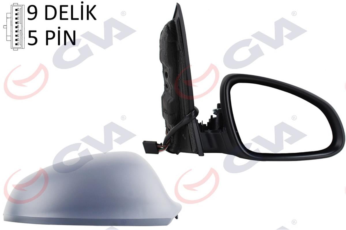 Dış Dikiz Aynası Elektrikli Sağ Astra J 09-14 Isıtmalı Astarlı Konveks Vm-973Ehp