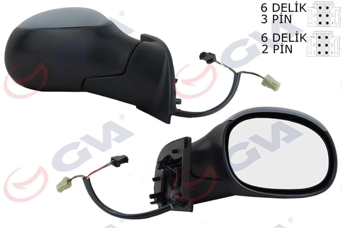 Dış Dikiz Aynası Elektrikli Sağ C3 02-09 Konveks Cam Isıtmalı Astarlı Vm-501Ehpr