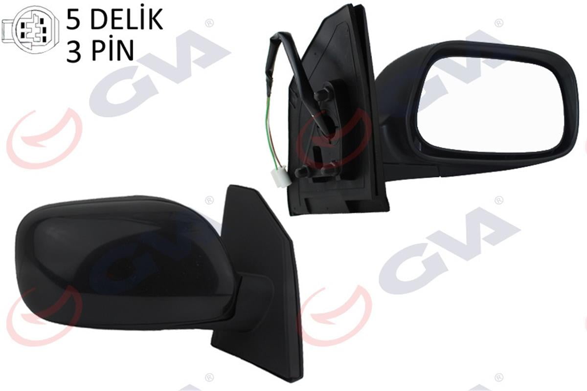 Dış Dikiz Aynası Elektrikli Sağ Corolla 01-04 -Altıs 01 3 Pin Vm-277Er