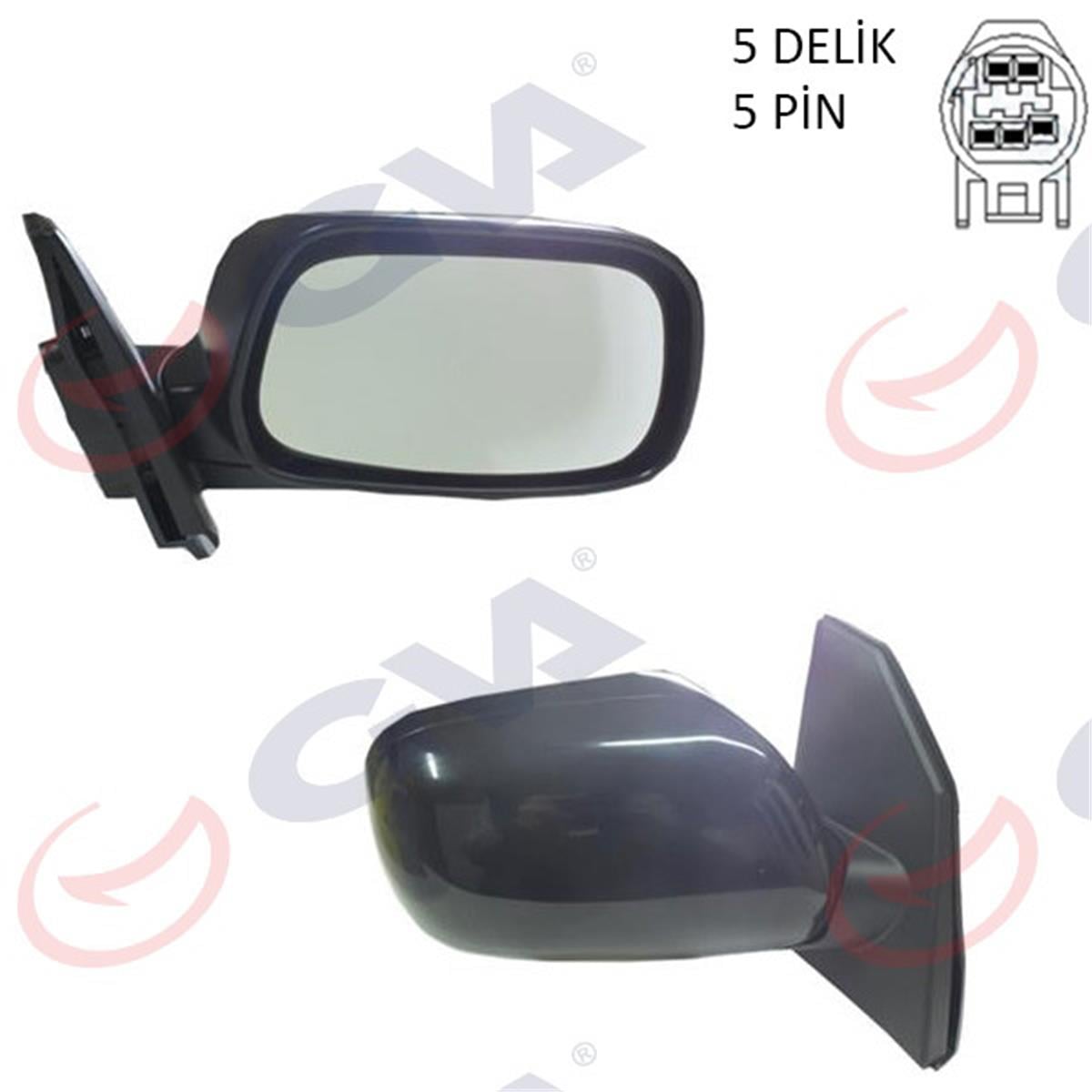 Dış Dikiz Aynası Elektrikli Sağ Corolla 01-04 -Altıs 01 5 Pin Vm-277Ehr