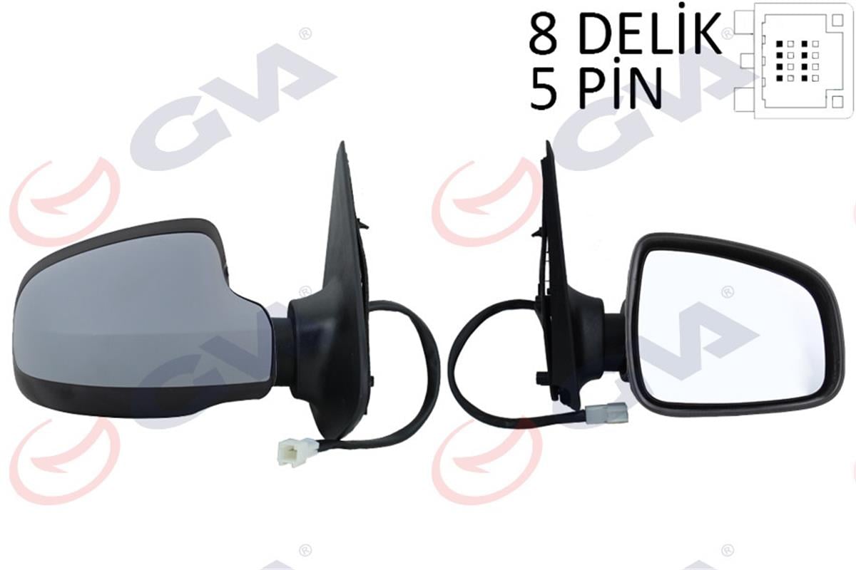 Dış Dikiz Aynası Elektrikli Sağ Dacıa Sandero Stepway 12 Astarlı Vm-6804Ehpsr