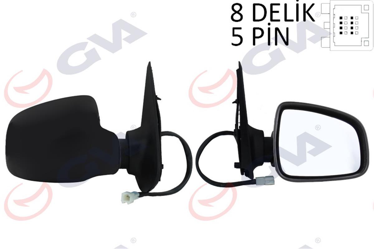 Dış Dikiz Aynası Elektrikli Sağ Dacıa Sandero Stepway 12 Siyah Vm-6804Ehsr