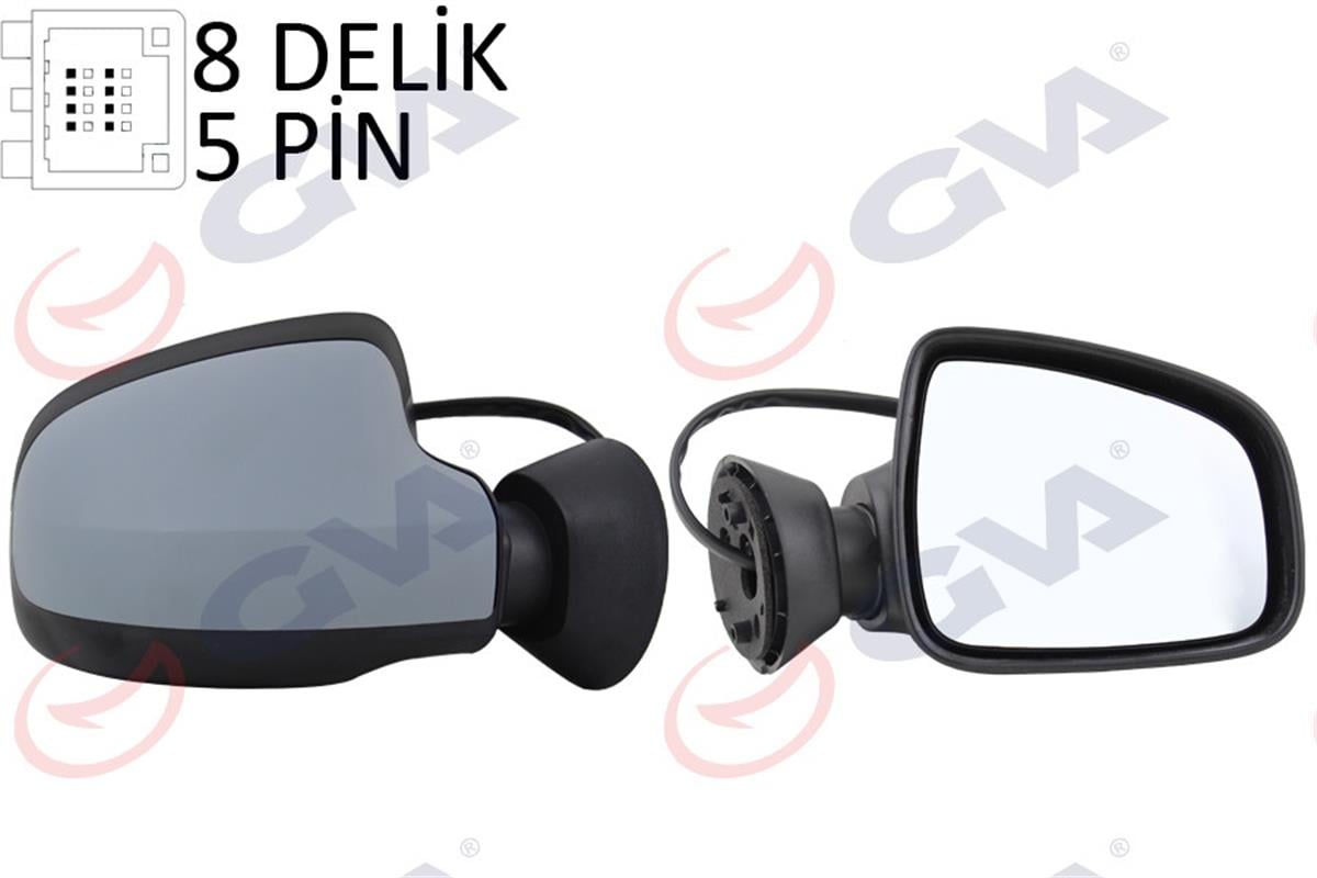 Dış Dikiz Aynası Elektrikli Sağ Duster 10 Astarlı Konv.Cam Vm-6802Ehpl