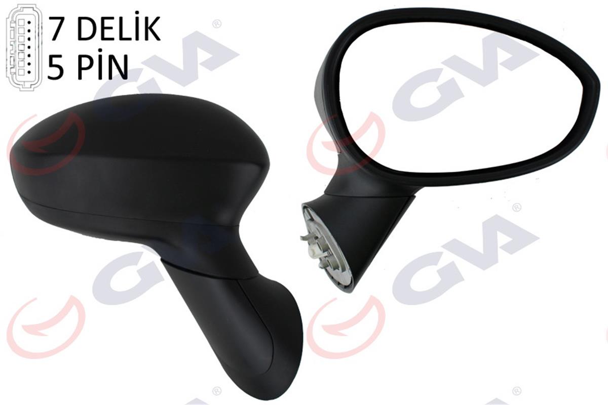 Dış Dikiz Aynası Elektrikli Sağ Fiat 500 07 Vm-6158Er