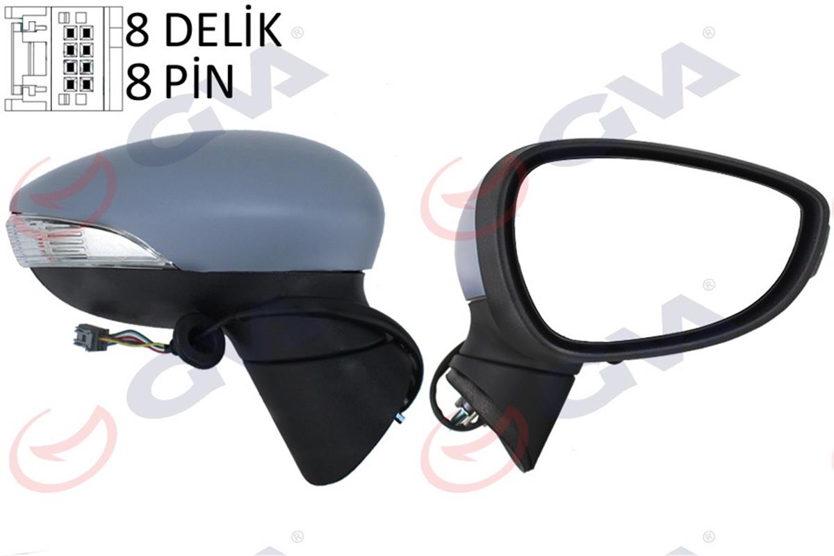 Dış Dikiz Aynası Elektrikli Sağ Fiesta 08-11 Otomatik Kat. Sinyalli Isıtmalı Kon