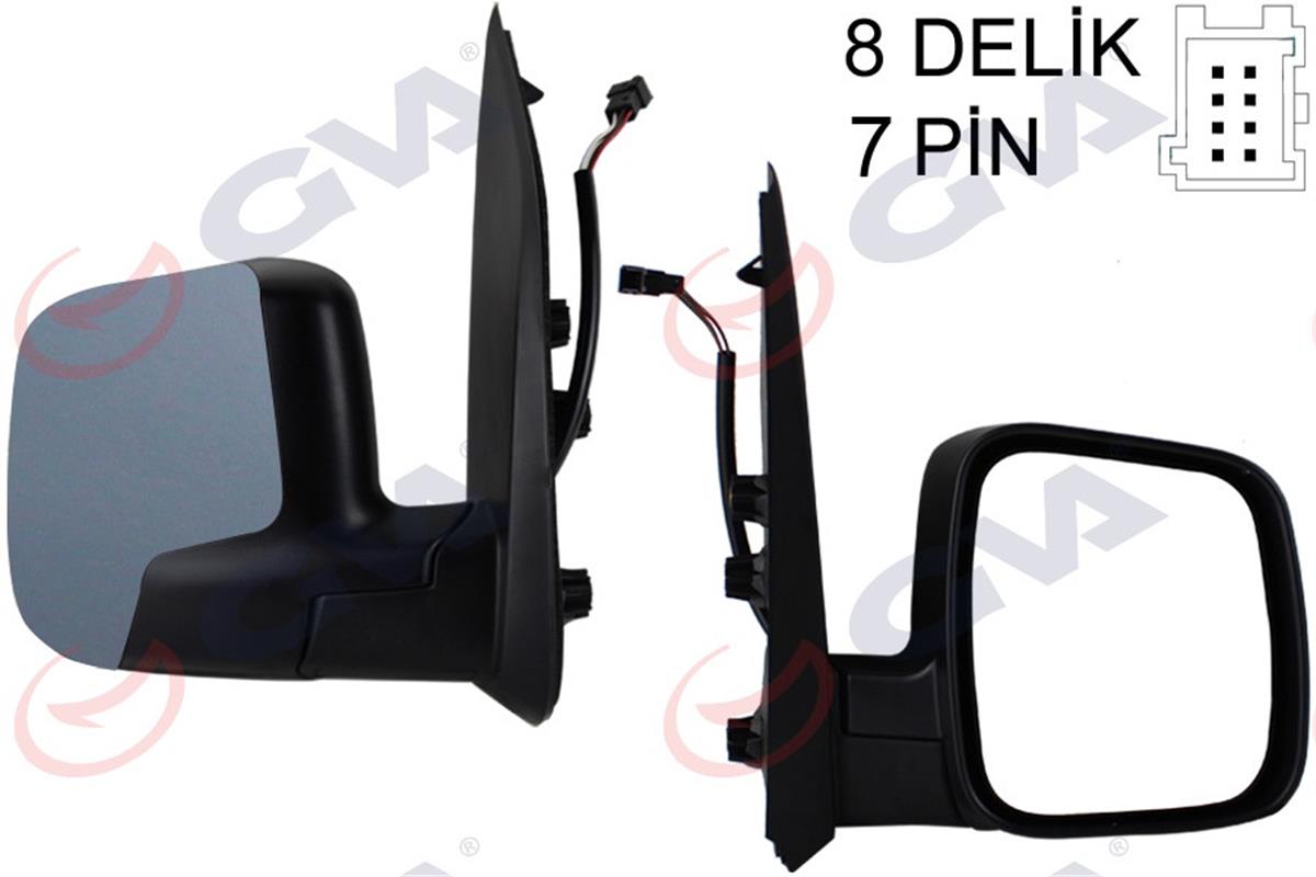 Dış Dikiz Aynası Elektrikli Sağ Fiorino-Bipper-Nemo 07 Astarlı Sensörlü Vm-6115E
