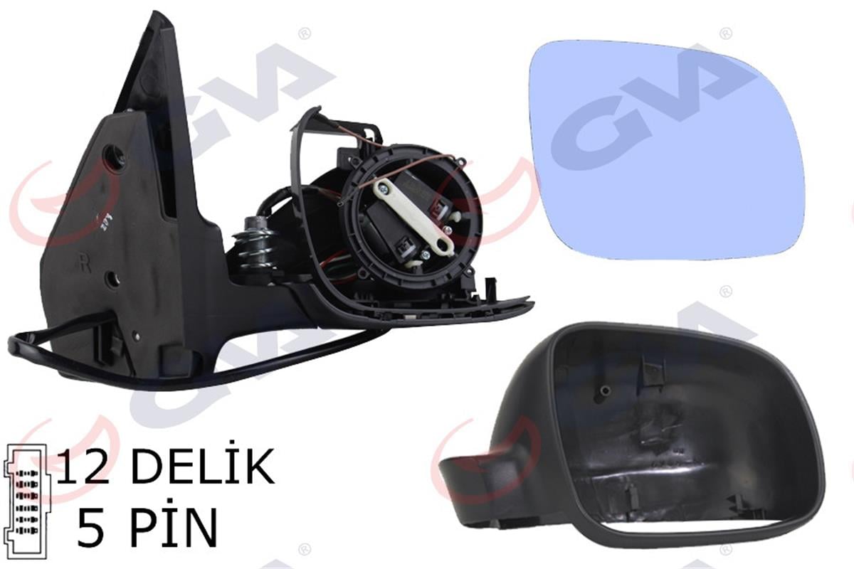 Dış Dikiz Aynası Elektrikli Sağ Golf 4-Bora 98 Boyalı Vm-188R