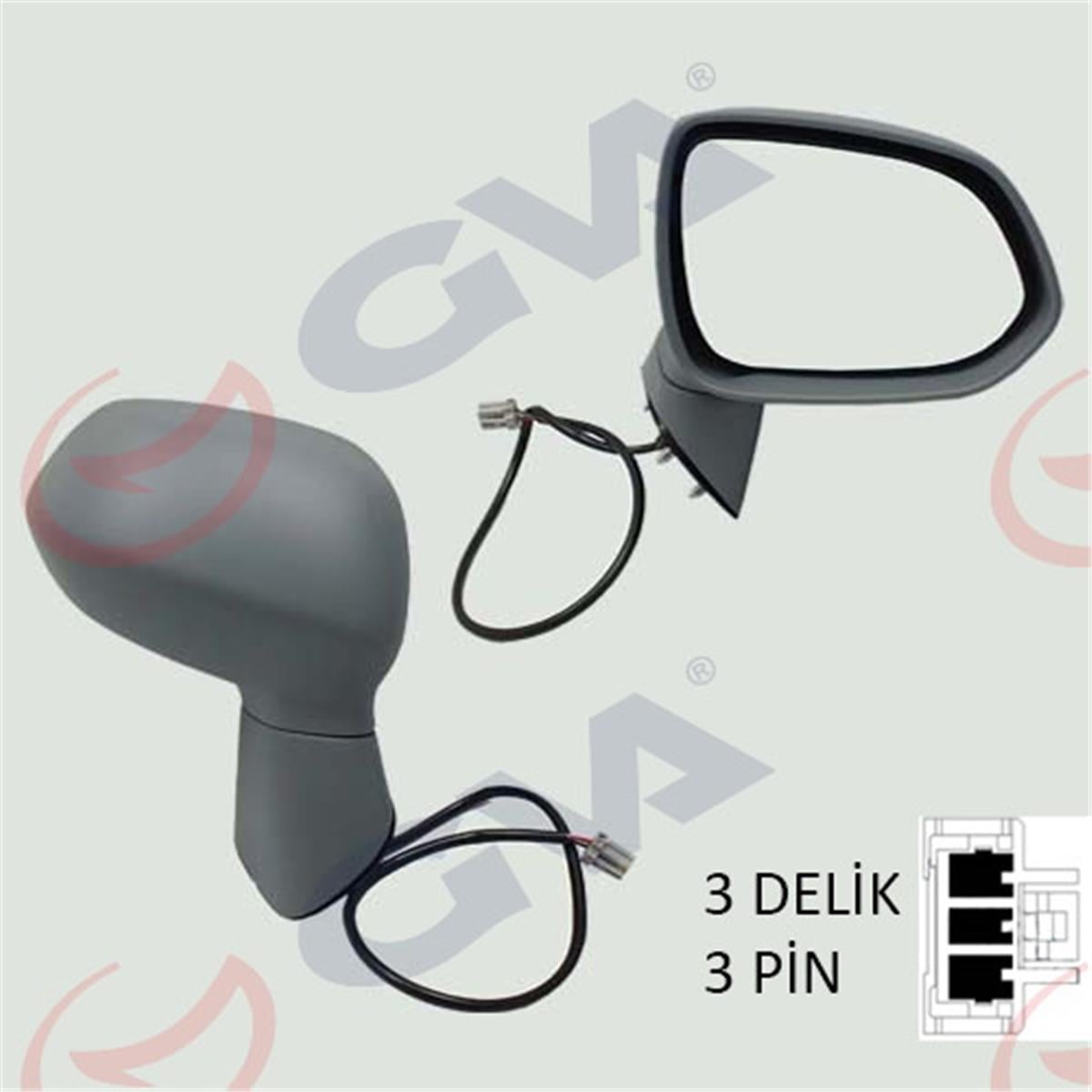 Dış Dikiz Aynası Elektrikli Sağ Honda Jazz 04-08 Astarlı Konveks