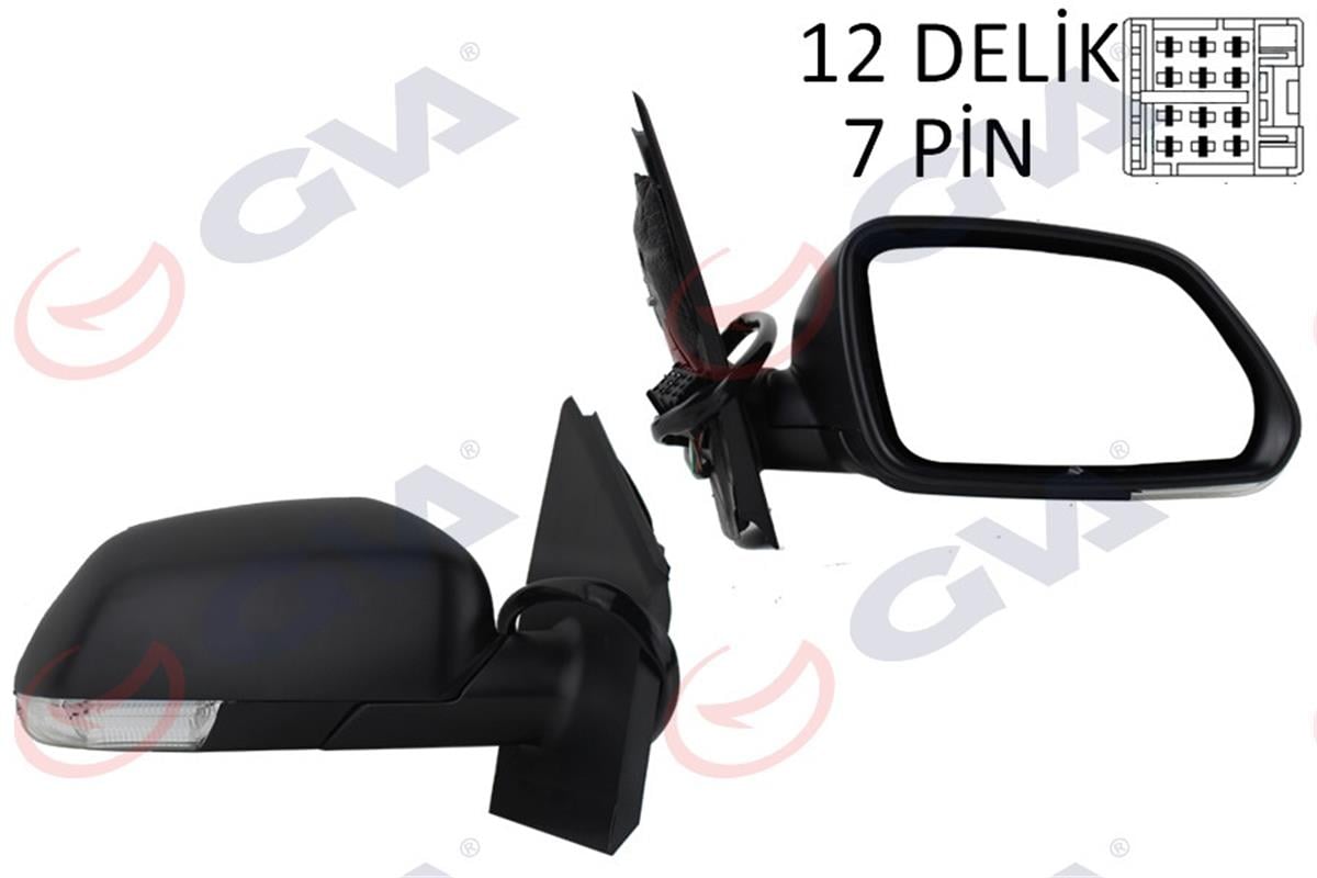 Dış Dikiz Aynası Elektrikli Sağ Polo 05-08 Sinyalli Vm-377Ehr