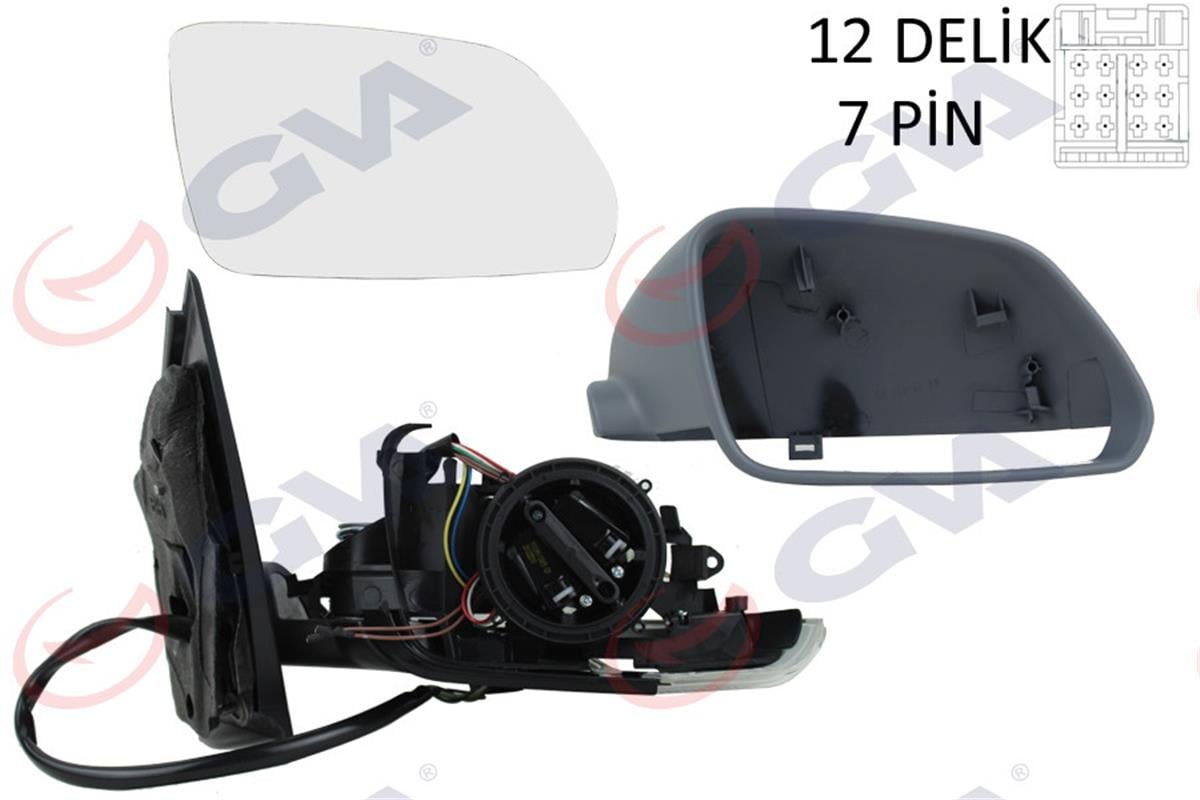 Dış Dikiz Aynası Elektrikli Sağ Polo Iv 05-09 Asferikli Isıtmalı Dış Dikiz Ayna