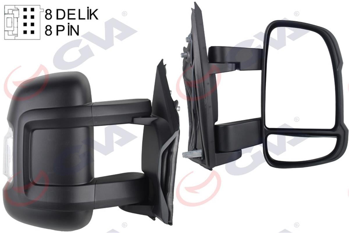 Dış Dikiz Aynası Elektrikli Sinyalli Sağ Ducato-Boxer-Jumper 06 2.2 M 8 Pin Vm-6