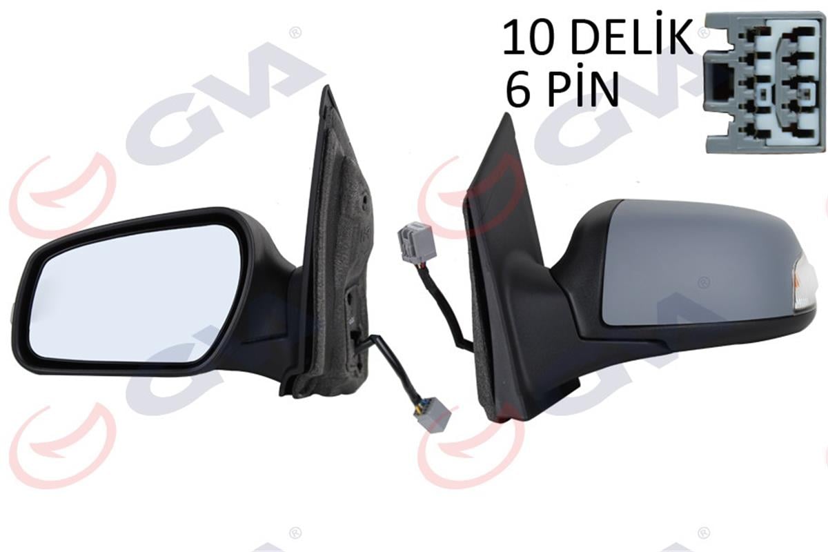 Dış Dikiz Aynası Elektrikli Sol Focus 05-08 Sinyalli Astarlı Vm-6301Ehpl