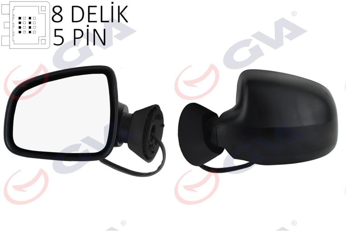 Dış Dikiz Aynası Elektrikli Sol Logan 08 -Sw 07 -Mcv 07 Vm-6801Ehl