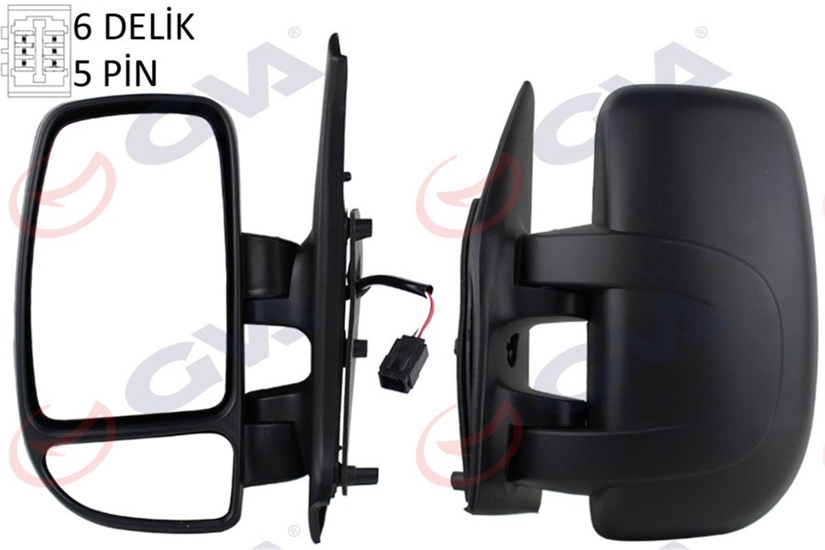 Dış Dikiz Aynası Elektrikli Sol Master 2-Movano 04-09 -Interstar 08 6Volt 5 Fiş