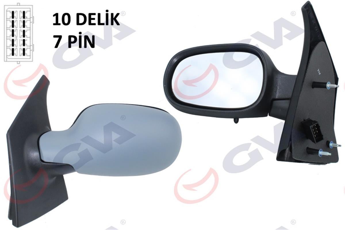 Dış Dikiz Aynası Elektrikli Sol Megane-Sceniç  97-99 Rezistanslı Asferikli Astar