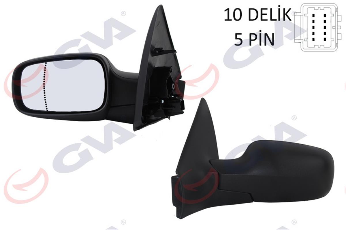 Dış Dikiz Aynası Elektrikli Sol Megane 2 04 Asferikli Vm-138Ehal