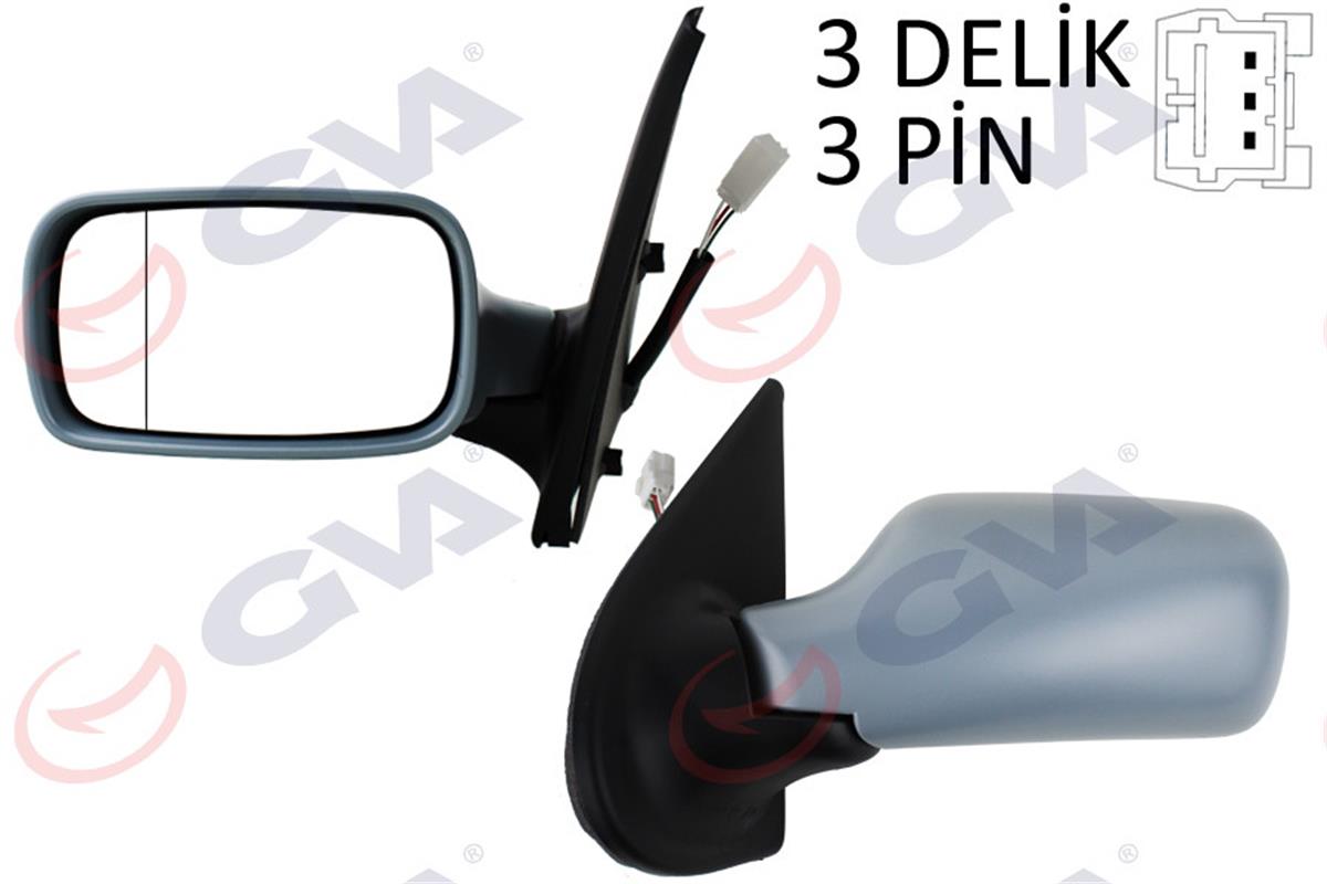 Dış Dikiz Aynası Elektrikli Sol Palio 98-02 5 Kapı Astarlı Vm-155Ep-5Dl