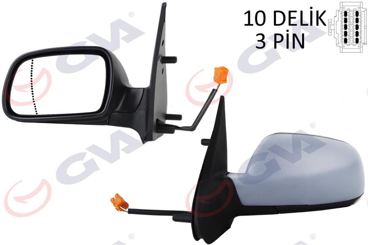 Dış Dikiz Aynası Elektrikli Sol Xsara 03 Astarlı Asferikli Vm-6146Epal