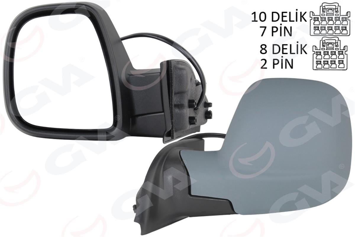Dış Dikiz Aynası Fıat Yeni Doblo Combi- Carg0 Elektrikli Astarlı Rezistanslı Oto