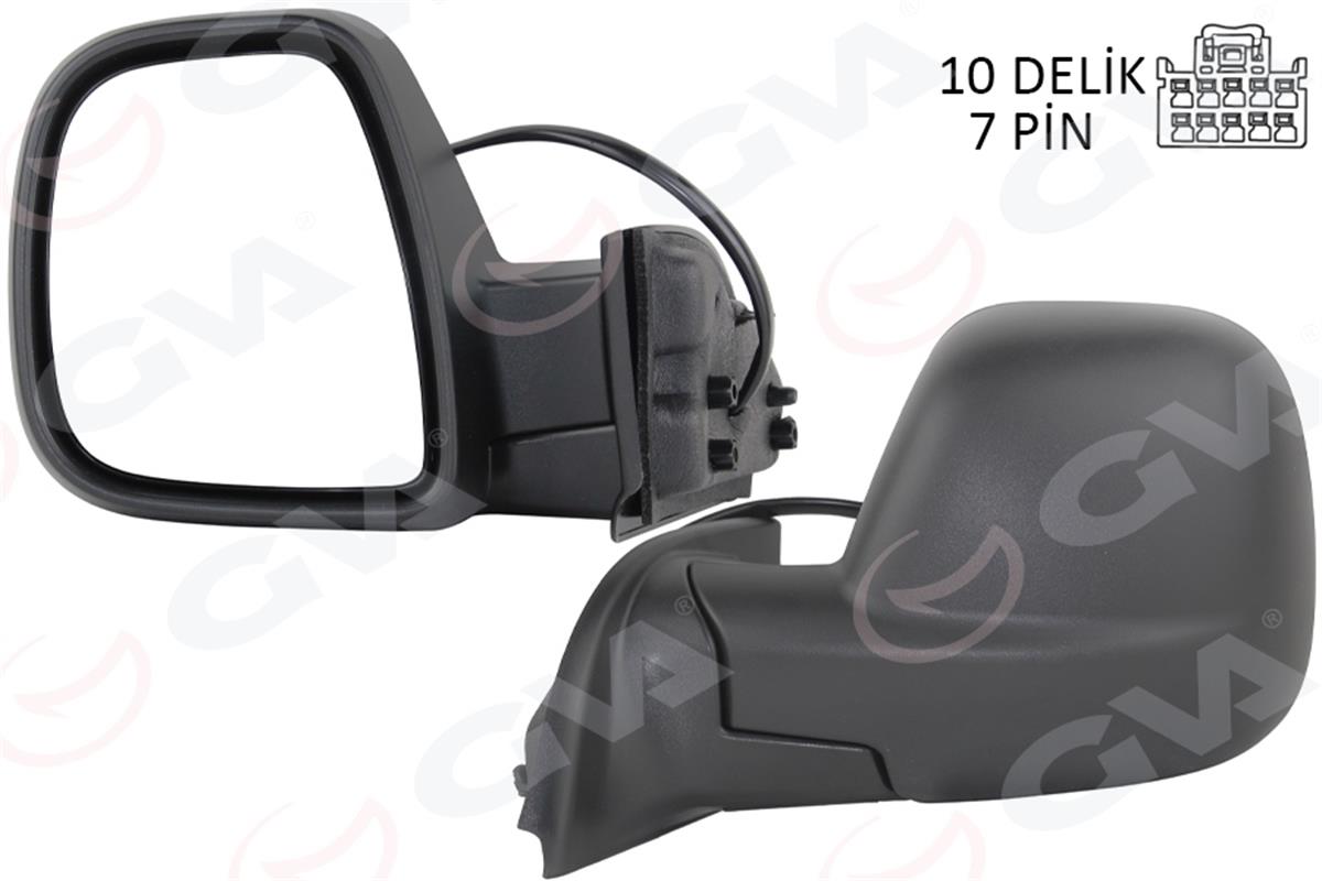 Dış Dikiz Aynası Fıat Yeni Doblo Combi- Carg0 Elektrikli Desenli Rezistanslı Oto