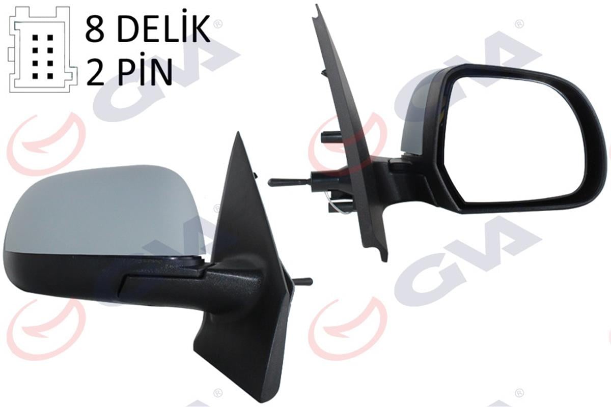 Dış Dikiz Aynası Mekanik Sağ Dacıa Dokker-Lodgy 12 Astarlı Konveks Cam Vm-6803Pr