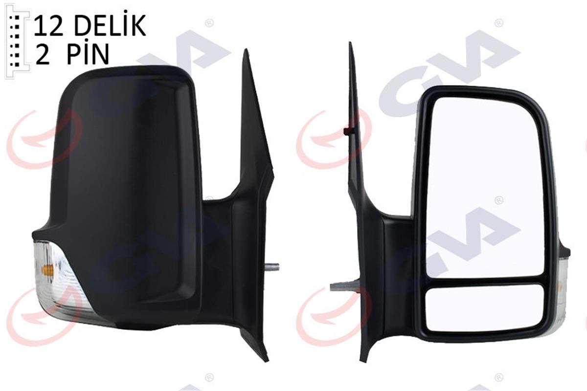Dış Dikiz Aynası Mekanik Sağ Mb Sprınter 06 Sinyalli Konveks Cam Vm-6049R