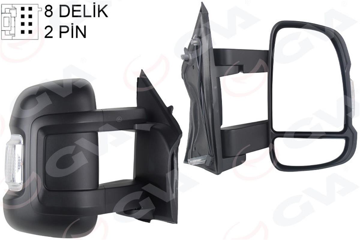 Dış Dikiz Aynası Mekanik Sinyalli Sağ Ducato-Boxer-Jumper 06 2.2 M Vm-6202R