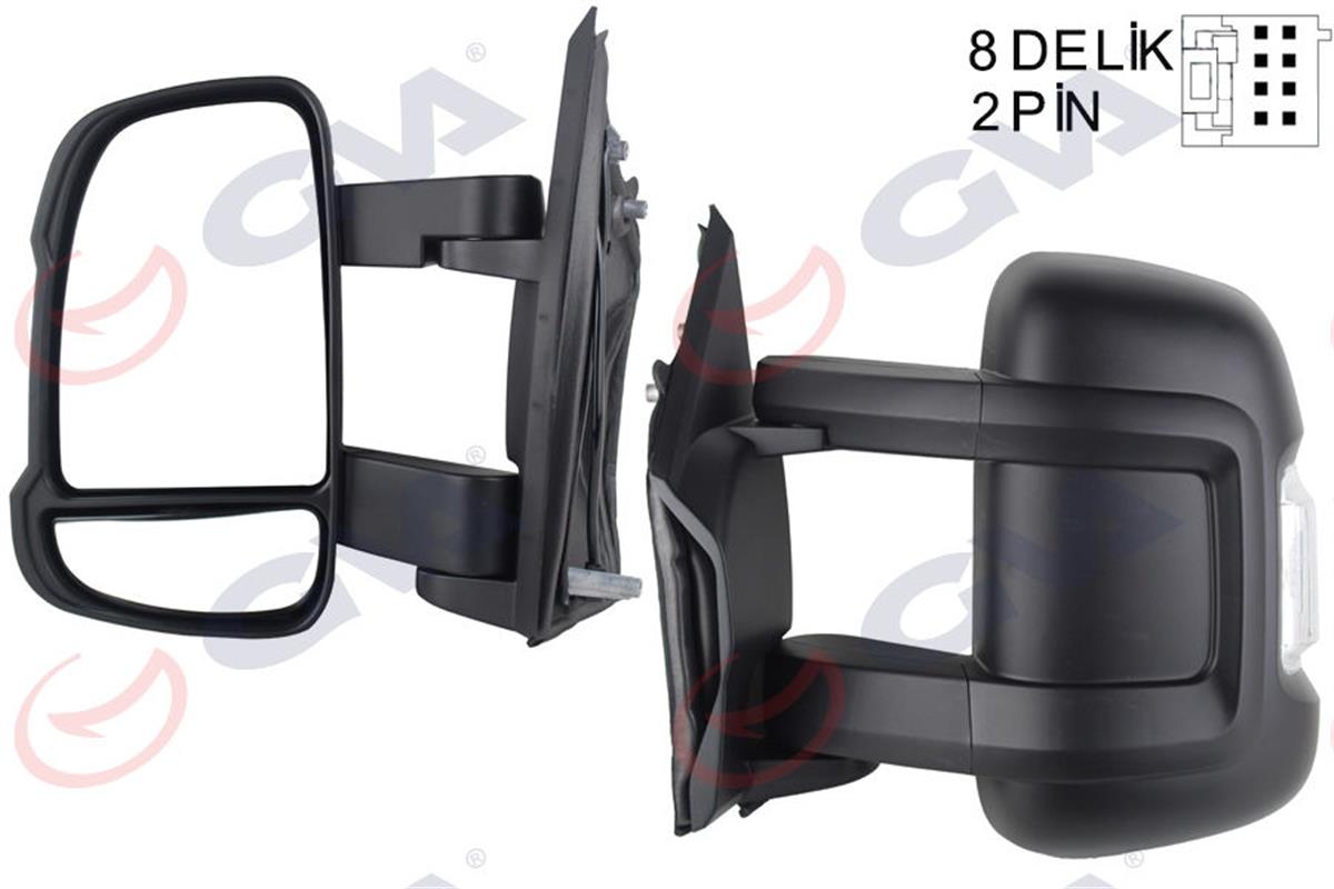Dış Dikiz Aynası Mekanik Sinyalli Sol Ducato-Boxer-Jumper 06 2.2 M Vm-6202L