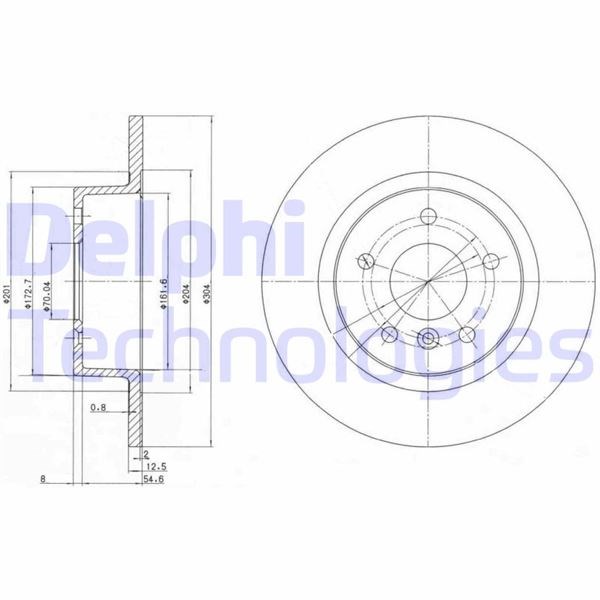 Land Rover Discovery 2 Arka Fren Diski DELPHI