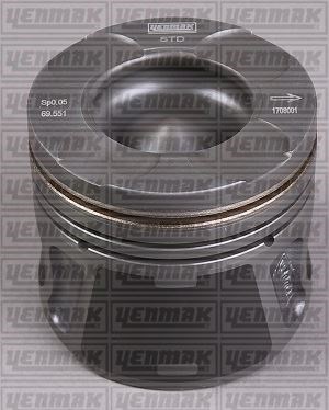 Fiat Doblo Piston Segman 1.3 MJET 0.40 69.60mm -20mm YENMAK
