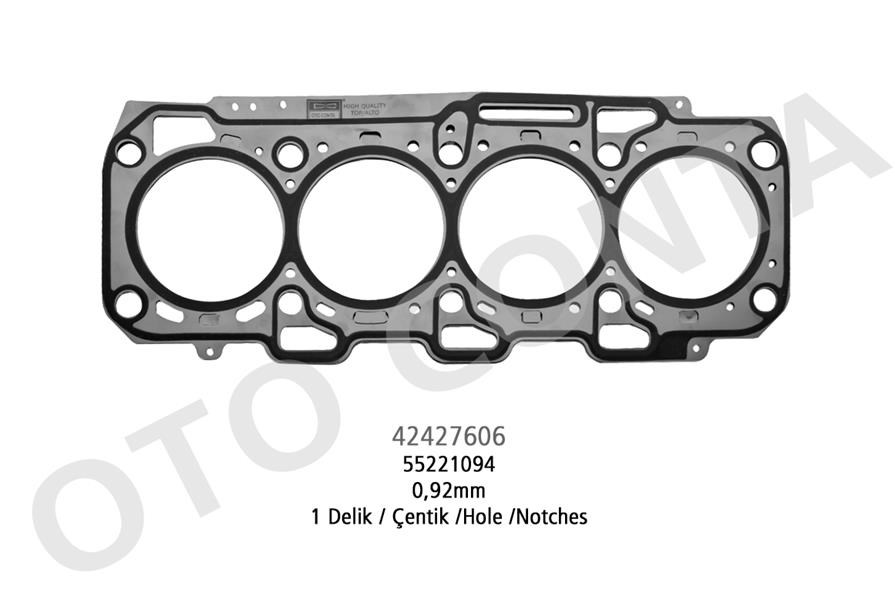 Fiat Doblo Silindir Kapak Contası 0.92mm 1.6D MTJ OTOCONTA