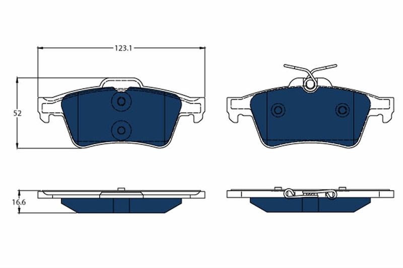 Citroen DS5 Arka Disk Balata Elektrikli Araçlar İçin TRW
