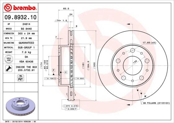 Fiat Ducato Ön Fren Aynası BREMBO