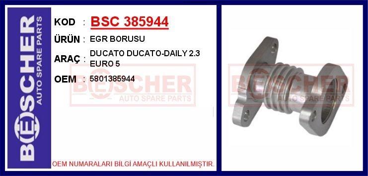 Fiat Ducato EGR Borusu BESCHER