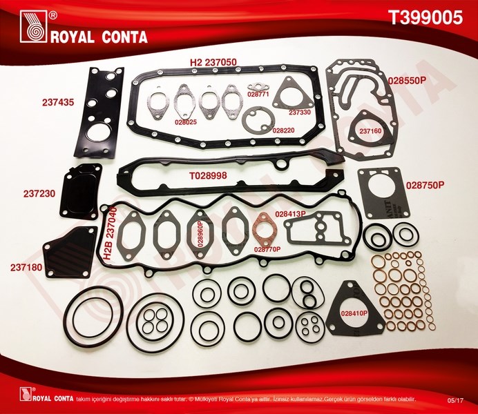 Fiat Ducato 2.8 D Motor Takım Conta ROYAL