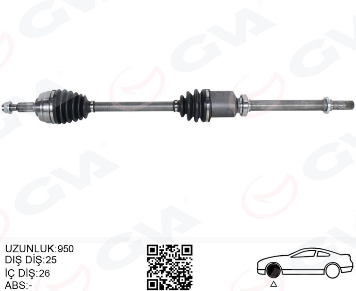 Dacia Duster Komple Sağ Aks GVA