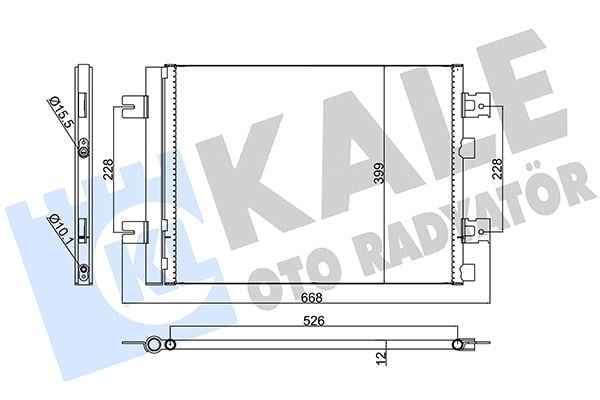 Dacia Duster 10> Sandero 08> Logan 10> 1.2 16V-1.4-1.6-1.5DCI Klima Kondenseri KALE-RADYATOR