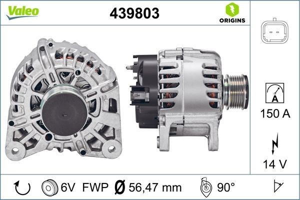 Dacia Duster Alternatör 14V 150A VALEO