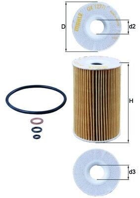 BMW M40-M43-M44 E30-E36-E46-E34 Yağ Filtresi MAHLE