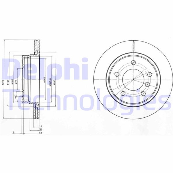 BMW E36 Arka Fren Diski DELPHI
